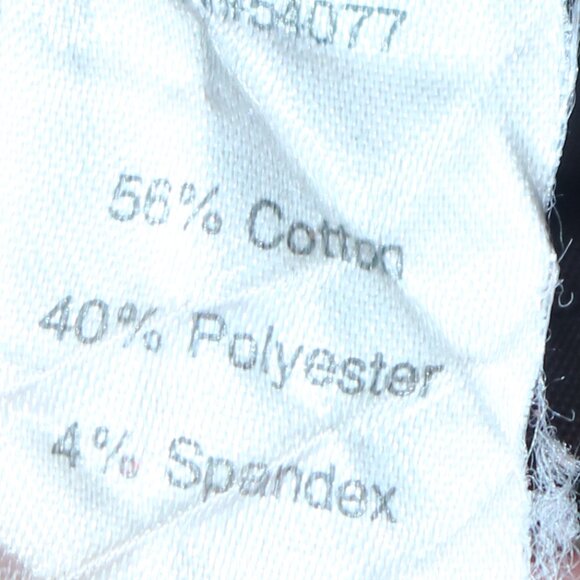 Cabi Charcoal Grey w Blue Stripe Stretch Poly Cotton Blend Ankle Pants Sz 10 - Picture 5 of 5